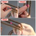thumbnail image 4 of Unique Bargains 100pcs Dreadlock Beads Aluminum Braiding Beads Metal Cuffs Dreadlock Accessories Hair Decoration Braiding Hair Jewelry for Women Rose Red, 4 of 7