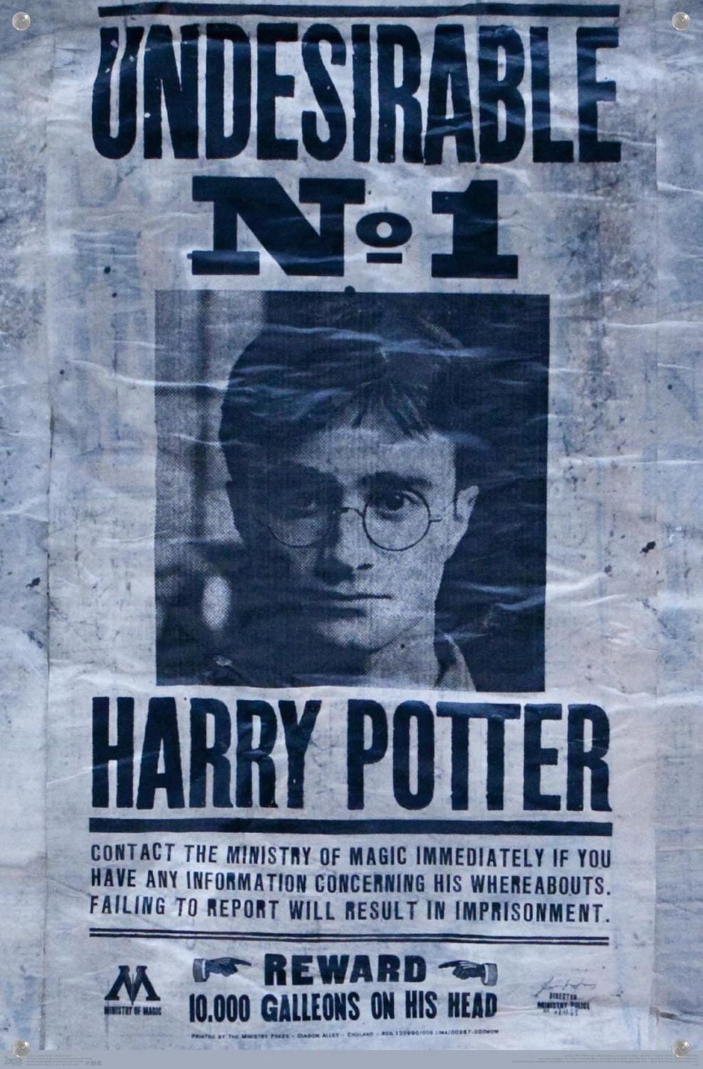 The Wizarding World: Harry Potter - Undesirable Wall Poster, 22.375" x 34"