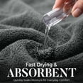 thumbnail image 4 of Dan River Bath Sheet 2 pack 35x70 in Quick Drying Oversized Soft Absorbent Cotton Towel - Gray, 4 of 9