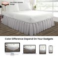thumbnail image 4 of SGI Bedding 9 Inch Ruffled Bed Skirt | Microfiber Bed Skirt | Fade Resistant, Wrinkle Free, Anti-static, Decorative, Extra Storage Space, Clutter-Free |Queen, Light Gray, 4 of 8