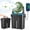 Green, variant on Portable Outdoor Misting Fan, 2.4Gal Large Water Tank Automatic Shaking Camping Fan with LED Light, Suitable for Camping, Sports, Beach