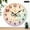 10x10in, variant on Patifu Wooden Wall Clock Grow With Grace Butterfly Rainbow Print Silent Battery Operated 10x10in