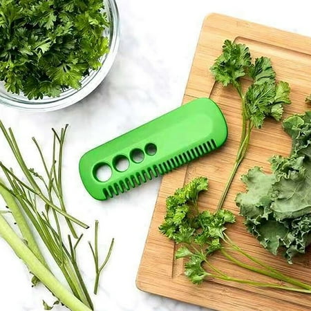 

1PCS Kitchen Vegetable Leaf Peeler Good Grip Herb and Kale Stripping Comb Multifunctional Gadget Creative Leaf Remover Cookice