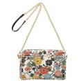 thumbnail image 2 of FORMRS Women Crossbody Purse with Chain Strap Vegan Leather Shoulder Handbag, Black Flowers Pattern, 2 of 7