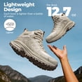 thumbnail image 4 of NORTIV 8 Women's Hiking Boots waterproof Lightweight Outdoor Trekking Non Slip Comfortable Camping Ankle breathable Boot Armadillo FieldLite, 4 of 10