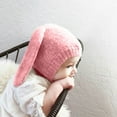 thumbnail image 4 of LpwkSSA Crochet Earflap Hats Cute Ears Beanie Cap Winter Warm Knit Caps for Toddlers Baby Girls and Boys (Pink,Free Size), 4 of 4