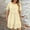 Beige, variant on SMihono Ladies Oversized Boat Neck Dresses for Women Short Sleeve Midi Knee High Plain Summer Fall Dresses 2025 Trendy Y2K Purple L