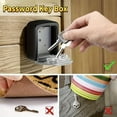 thumbnail image 4 of QJUHUNG 1pc Portable Key Lock Box  4-Digit Combination  Wall Mount & Hanging Hook  Weather-Resistant  Resettable Code  Secure Outdoor Storage for House Keys  ABS Material  Industrial Secu, 4 of 6