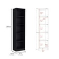 Kenyon 2 Piece Home Bookcase Set, 42" Wide With 10 Shelves, Living Room
