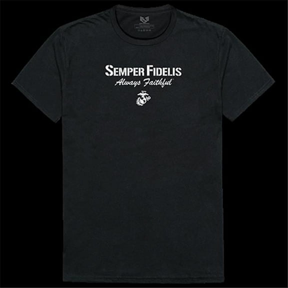 Faithful 2 Military Graphic T-shirts, Black - Extra Large
