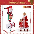 thumbnail image 4 of Matladin 7.5ft Christmas Inflatable Snowman Santa Claus Reindeer, Christmas Decoration with LED Lights, Built in Blower Stakes & Tethers for Outdoors, 4 of 9