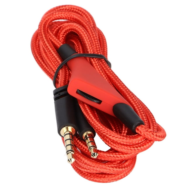 Replacement Audio Cable Volume Control Wire Without Mute Cord for A10 A40TR Headset PC 3.5mm