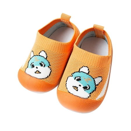 

Kureaily Boys Girls Animal Prints Cartoon Socks Shoes Toddler The Floor Socks Non Prewalker Shoes 12-18 Months