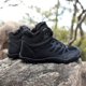 thumbnail image 1 of Botas de senderismo para hombre para mujer Botas de nieve de invierno impermeables Botines al aire libre (Negro 43), 1 of 9