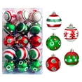 thumbnail image 2 of Dserfhy 30 Pcs Christmas Balls Ornaments 2.4 Inch Small Shatterproof Plastic Balls Christmas Tree Hanging Decoration for Holiday Wreath Party Tree Decor, 2 of 8