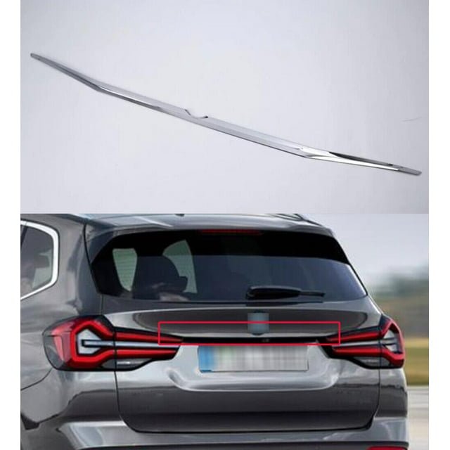 ABS Chrome Car Rear Upper Rear Trunk Lid Cover Trim Strip for BMW X3 2022-2023