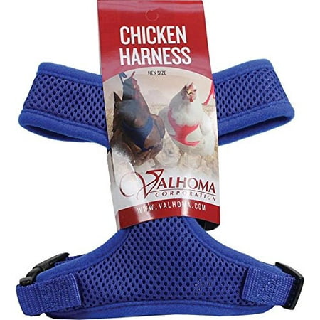 756 S C Bl 625479 Mesh Chicken Harness Blue Hen Durable Comfortable Harness Made Of Breathable Mesh By Valhoma