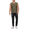 thumbnail image 2 of INSPIRE CHIC Glitter Tank Tops for Men's Metallic Clubwear Sleeveless T-Shirt Party Sparkly Vest, 2 of 5