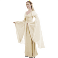 thumbnail image 4 of DAIZBELLA Women's Renaissance Dress Bell Sleeves Medieval Dress Retro Vintage Long Dress, S, 4 of 5