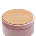 thumbnail image 5 of Duhome Elegant Lifestyle Velvet Round Storage Ottoman with Removable Lid Pink 1 Pieces, 5 of 9