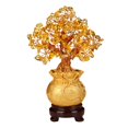 thumbnail image 2 of Bonsai Feng Shui , estatua trae , prosperidad árboles artificiales decorativos de chin de Amarillo Baoblaze Escultura del árbol del dinero, 2 of 7