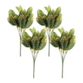 thumbnail image 1 of FESTFENDS 4Ud Follaje Artificial Croton Verde Para En Casa Oficina Y Eventos, 1 of 6
