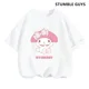 thumbnail image 5 of 2024 Nueva camiseta My Melody Anime Verano Múltiples camisetas de moda para niños Cuello redondo Casual Manga corta Estampado Camisón, 5 of 5