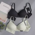 thumbnail image 2 of VISgogo Sujetador sin aros para mujer, correa ajustable para el hombro Push Up Cobertura completa Comfort Bralette VISgogo  moda, 2 of 3