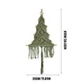 thumbnail image 2 of 24" Large Macrame Christmas Tree Wall Hanging – Boho Christmas Wall Decor, Handmade Macrame Xmas Tree Ornament for Holiday Home, Party Decorations, Rustic Bohemian Wall Art, Winter Decor, 2 of 5