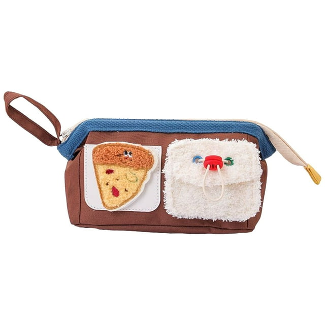 Cute Burger Large Capacity Pen Case Pencil Case, Pencil Pouch, Pencil Case Aesthetic Aesthetic Supply for Girls Adults Cute School Supplies for Craft Hobby Art Supplies Journaling Stationery Sticker