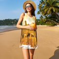 thumbnail image 3 of Fotbe Western Cowboy Ranch Vestido de Verano sin Mangas para Mujer – Vestido Midi Línea A, Estilo Camiseta Floral, Vestido Playero Casual y Fluido, 3 of 7