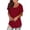 Red, variant on PATLOLLAV Summer Shirts Womens Casual Solid O-Neck Pullover Blouse Short Sleeve Tops