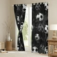 thumbnail image 3 of Castle Fairy Female Men Adults Soccer Game Black Out Curtains,Sport Theme Curtains Pack of 2 (42x63 Each),Ball Gaming Bedroom Curtains,Luxury Bedroom Decor, 3 of 6