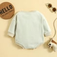 thumbnail image 5 of XDZJLR Baby Boy Girl Christmas Outfit Romper Xmas Cute Long Sleeve Crewneck Santa Letter Printing Sweatshirt Bodysuit Xmas Outfits Beige 3-6 Months, 5 of 8