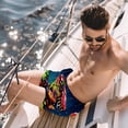 thumbnail image 2 of luoweisi Men's Beach Shorts Quick Dry Swim Trunks with Mesh Lining Frog L, 2 of 5