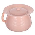 thumbnail image 1 of Orinal infantil de plástico portátil con tapa para niños, ideal para el hogar, camping, coche y viajes (rosa)., 1 of 7