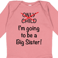 thumbnail image 4 of Inktastic I'm Going to Be a Big Sister Girls Long Sleeve Baby Bodysuit, 4 of 5