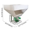 thumbnail image 2 of Electric ATV Fertilizer Spreader Tractor Front-Mounted Broadcast Spreader Stainless Steel 12V, 2 of 14