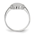 thumbnail image 2 of Finest Gold 14.5 x 7 mm 14K White Gold Open Back Signet Ring, 2 of 5