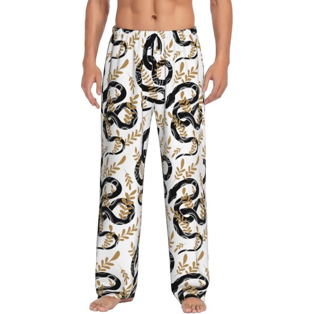 Balery Snake Pantalones de pijama para hombre, pijama ultraligero, pantalón de descanso-Medium