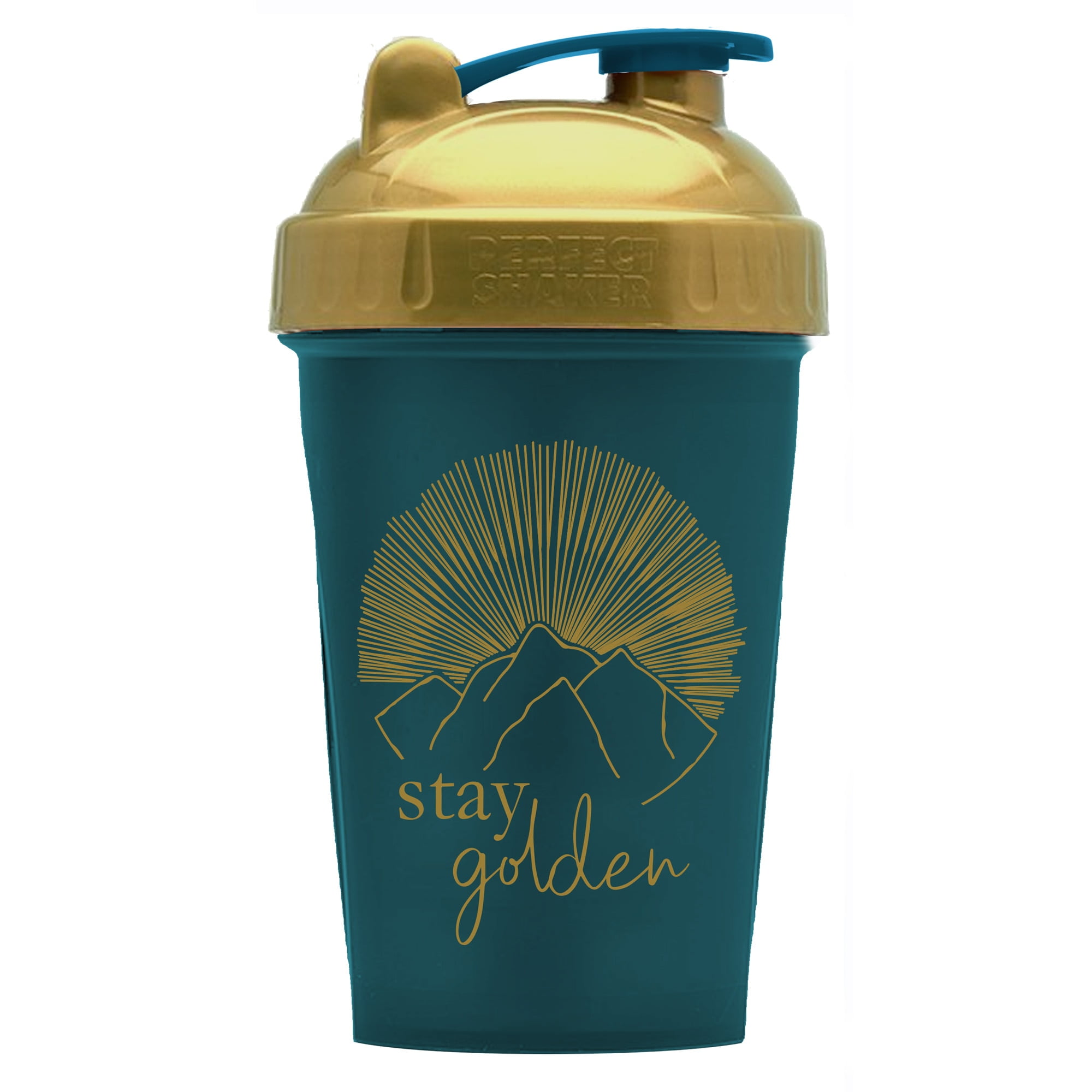 Stay Golden Motivational Quote on Performa Perfect Shaker Bottle, 20