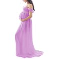 thumbnail image 1 of Chiffon Bodysuit Dress For Maternity, 1 of 5