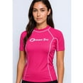 thumbnail image 2 of Women’s Rash Guard Short Sleeve Swim Shirt XS Pink Surf Top SPF 50+ UV Sun Swim, 2 of 7