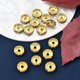 thumbnail image 2 of Brass Grade A Rhinestone Spacer Beads Golden Plated Rondelle Nickel Free Lt.Col.Topaz 10x4mm Hole: 2mm, 2 of 4