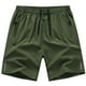 thumbnail image 1 of Pantalones cortos de color liso con bolsillo con cremallera para hombre, poliéster transpirable, deportivos informales, ropa de verano, M-XXXXXXXXL, 1 of 3