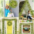 thumbnail image 4 of Nkmbld Easter Garland Decoration with Easter Eggs, Easter Spring Rattan Wreath with Faux Vines Hanging Decor for Mantle Kitchen Fireplace Wall Window Home, 4 of 9