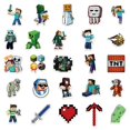 thumbnail image 2 of zhangqiuzhi Minecraft Adventure Game Cartoon Stickers 100 Pieces Waterproof Graffiti, 2 of 5