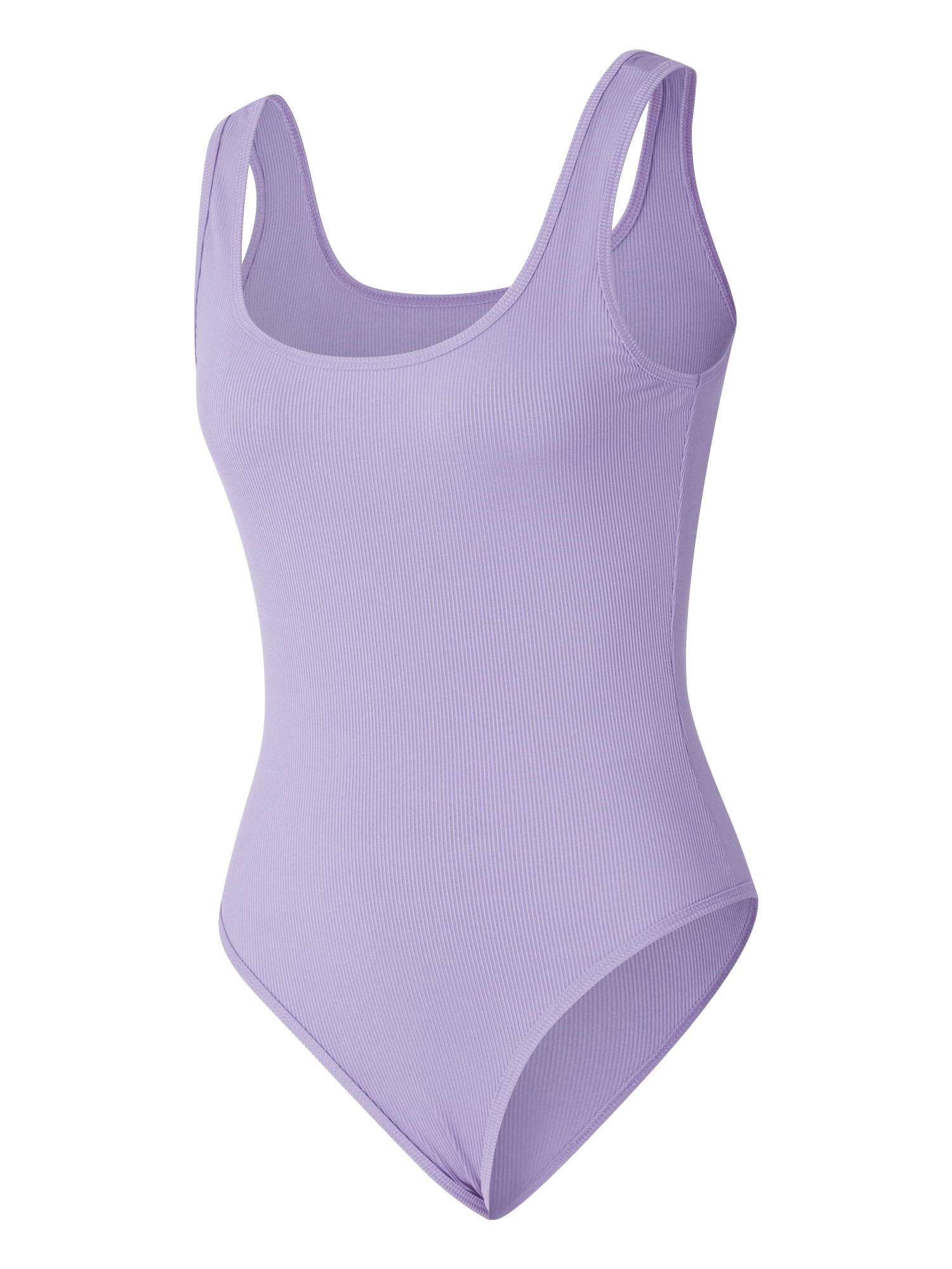 xiaxaixu Bodysuit for Women,Sexy Ribbed Sleeveless Square Neck