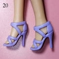 thumbnail image 6 of Plastic Foot Length 2.2cm Fashion Accessories 1/6 Dolls Boot High Heels Shoes Doll Shoes 20, 6 of 8