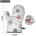thumbnail image 6 of Cute Oven Mitts,Multicolor Christmas Snowflake Pattern Oven Mitt 2-Pack Set,Kitchen Gloves for Oven,Heat Resistant Oven Mitts 7.7"x12", 6 of 7